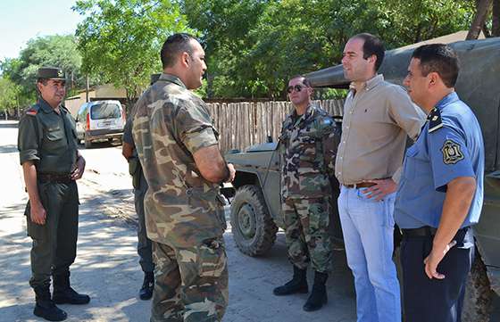 Cornejo se interiorizó en Santa Victoria Este  sobre el funcionamiento  del operativo “Escudo Norte”