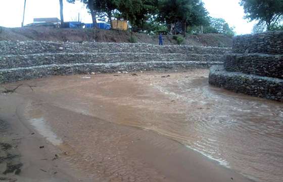 Finalizó la obra de construcción de defensas en la Quebrada de Cuña Muerta