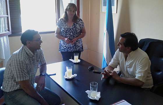 El secretario de Seguridad Vial visitó el puesto policial de El Tala