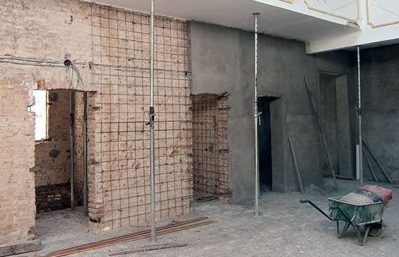 La restauración del hotel Termas de Rosario de la Frontera está a la mitad de su ejecución