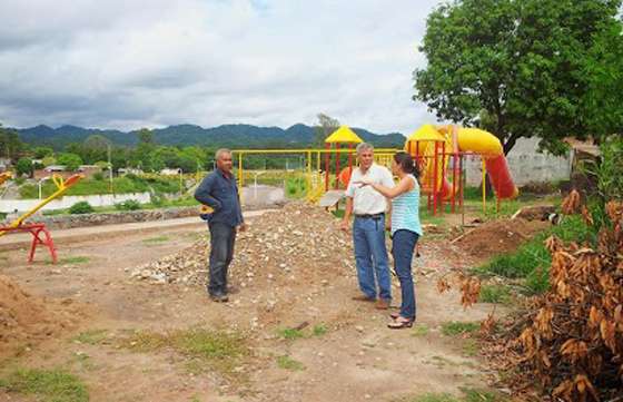 Supervisaron obras para las áreas de recreación aguas arriba del puente Packham de Tartagal