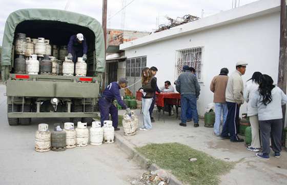 Se suspendió la distribución de garrafas sociales en Villa Luján