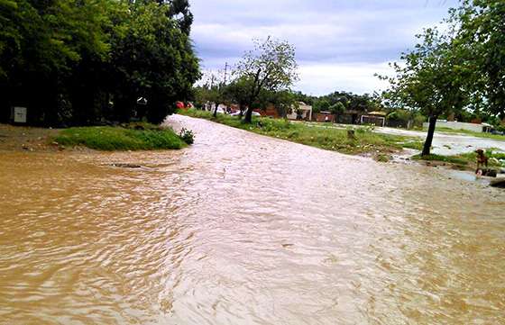 Defensa Civil realizó un relevamiento de la situación de localidades del interior tras el temporal de lluvia