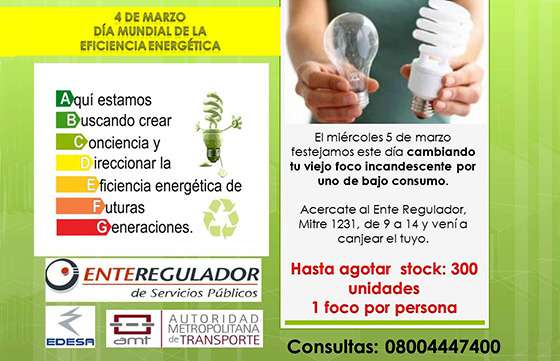 Campaña del Ente Regulador de Servicios: Soy Consciente, yo consumo eficiente