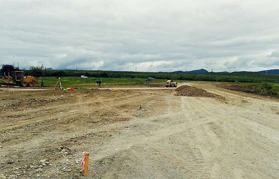Empezó la construcción del primer nudo derivador de tránsito en la Ruta provincial Nº 28