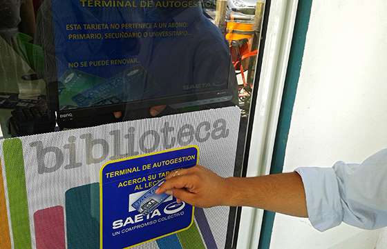 Se inauguró una nueva terminal de autogestión de SAETA