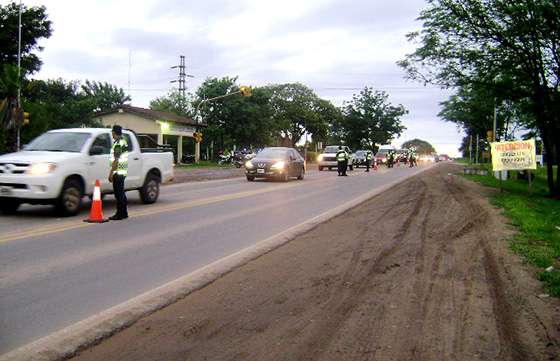 Seguridad Vial controló a más de 5200 autos durante el fin de semana en toda la provincia