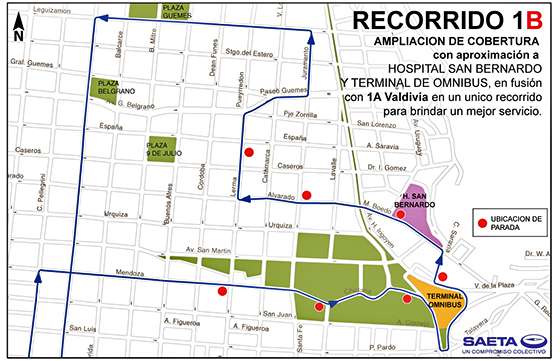 El Corredor 1B realizará la cobertura de Ciudad Valdivia