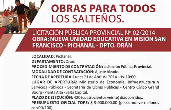 La Provincia construirá en Misión San Francisco de Pichanal un nuevo edificio escolar