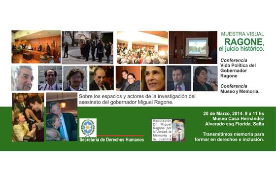 Fue inaugurada la muestra visual Dr. Ragone “El Juicio Histórico”