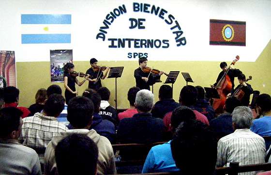 Presentaciones de la Orquesta Sinfónica Infantil y Juvenil de Salta en el penal de Villa Las Rosas