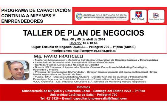 Taller de Plan de Negocios