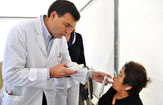 Se realizarán hoy espirometrías sin turnos previos en el Hospital San Bernardo