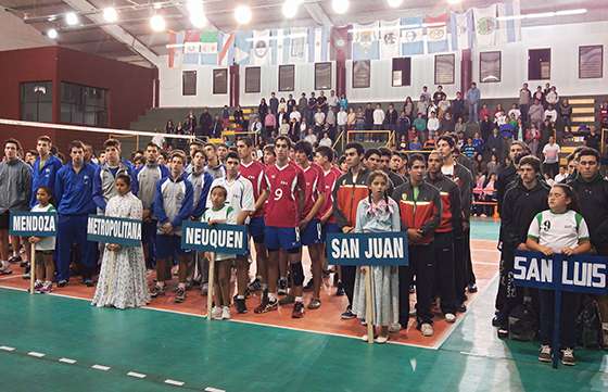 Inauguraron el Campeonato argentino de vóley sub 18