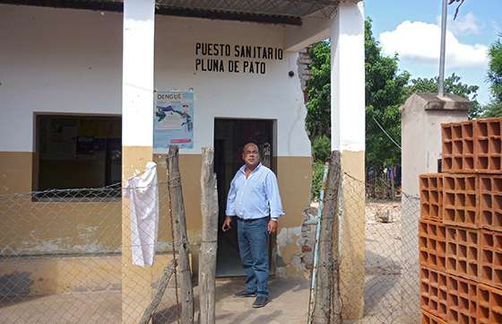 Inició la obra de ampliación del puesto sanitario de Pluma de Pato