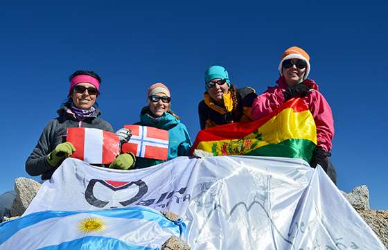 Una salteña participó de la travesía en el Nevado de Cachi
