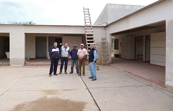 El nuevo edificio del  colegio secundario en Misión Santa María registra un avance superior al 70%