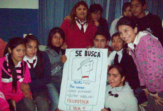 Estudiantes de villa Lavalle recibieron información sobre los riesgos del tabaquismo