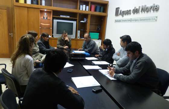 Aguas del Norte recibe a representantes y vecinos del loteo Santa Mónica