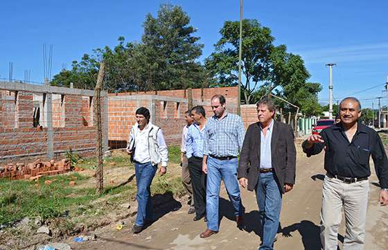 Avanza la construcción del nuevo destacamento policial en Salvador Mazza