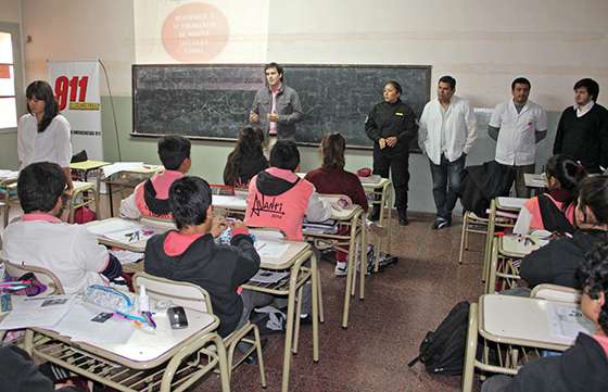 Estudiantes de San Francisco Solano se sumaron a los más de 1200  adolescentes informados sobre el buen uso del 9-1-1