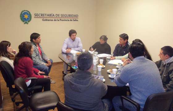 La Policía Comunitaria se reunió con funcionarios ministeriales