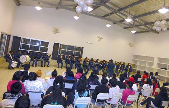 Concierto didáctico de la Banda de Música penitenciaria en villa Juanita