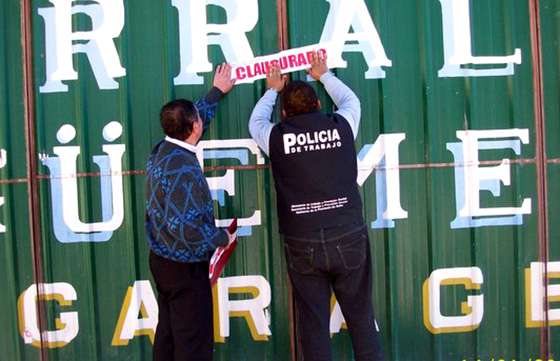 Trabajo clausuró un corralón en Salvador Mazza por no registrar sus empleados