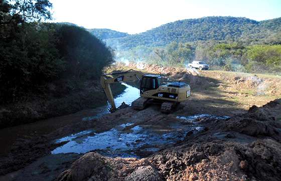 Se ejecutó una obra para incrementar los niveles de reserva de agua de la planta potabilizadora Itiyuro