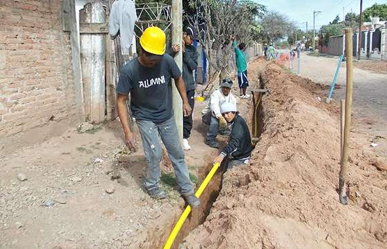 Inicia la obra de red de gas natural en barrio Justo Juez de Pichanal