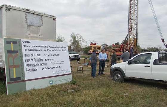 Supervisaron la obra agua para los barrios Juventud y San Juan de Orán
