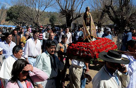 El Gobernador acompañó al pueblo del paraje Los Sauces en su fiesta patronal