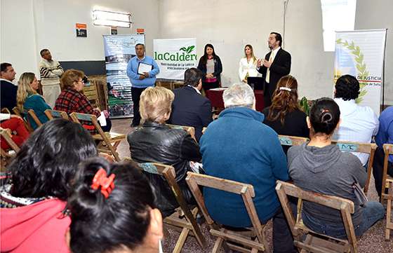 Vecinos de La Caldera se interiorizaron sobre el valor de la mediación