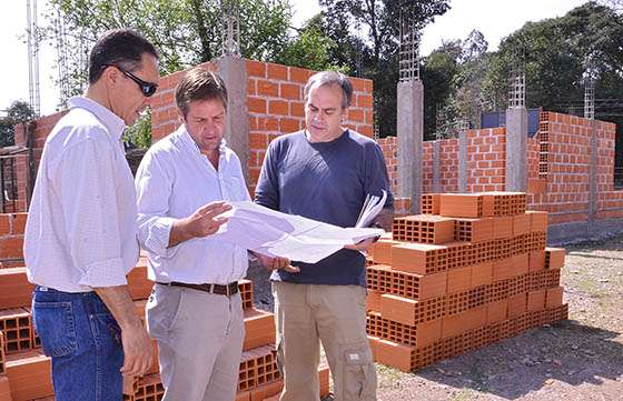 Se construye el nuevo edificio de nivel inicial de la escuela Juana Moro de López de La Caldera
