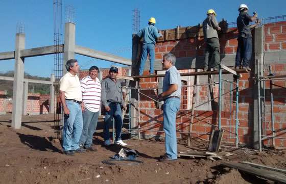 Supervisaron la obra del nuevo edificio para la escuela de Educación Técnica de Embarcación