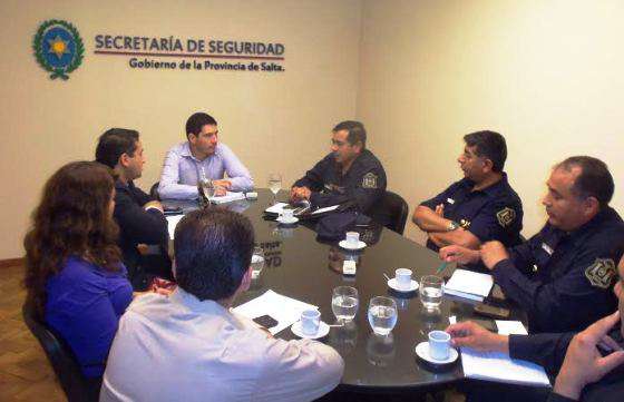 Reunión para coordinar el operativo de seguridad del Milagro