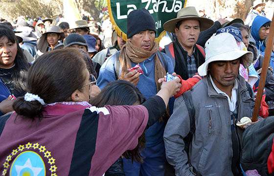 Derechos Humanos recibió a peregrinos de Cachi