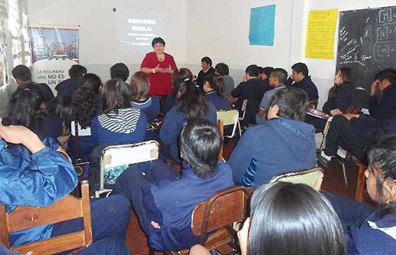 Alumnos de Cerrillos recibieron capacitación sobre seguridad vial