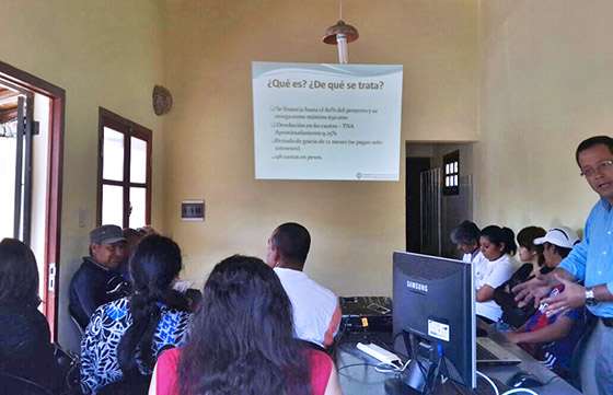 Emprendedores de Vaqueros se capacitaron en Formulación de Proyectos
