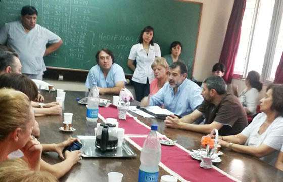 El Ministro de Salud se reunió con trabajadores del hospital de Orán