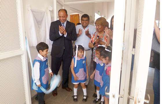Niños de La Viña cuentan con una nueva escuela de Nivel Inicial