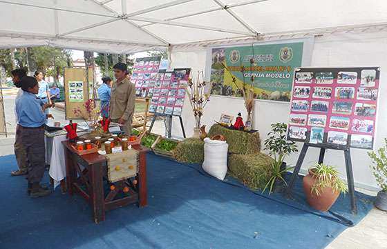 Exposición de productos de Granjas y Talleres Penitenciarios en Rosario de Lerma