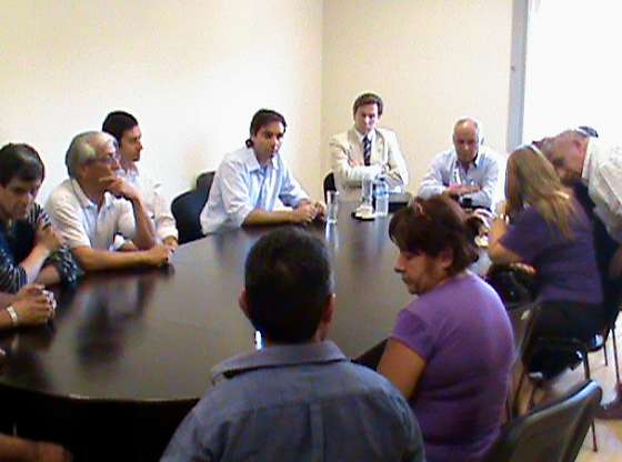 AMT con taxistas y representantes del Gobierno provincial y municipal