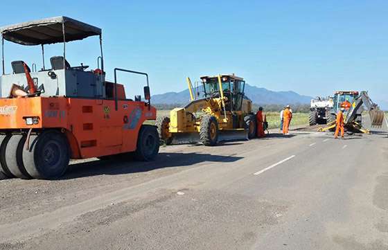 Vialidad trabaja en el reciclado y repavimentación de ruta provincial Nº 5
