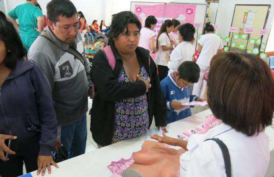 El Hospital Materno Infantil realizó acciones de concientización sobre el Cáncer de Mama