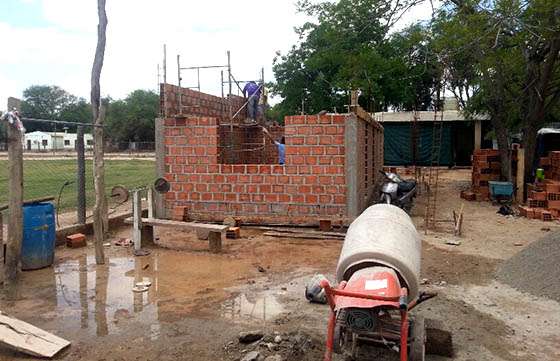 Iniciaron los trabajos de ampliación del albergue municipal de Santa Victoria Este