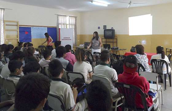 Trabajo preventivo de la Agencia Antidrogas en la zona oeste baja
