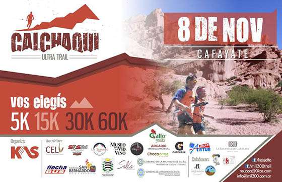 Se correrá en Cafayate la 1º Edición de La Calchaquí Ultra Trail