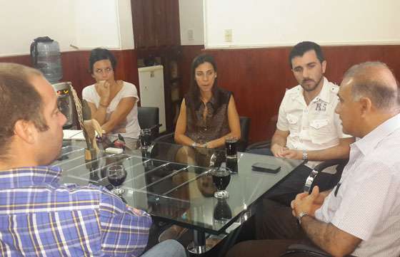 El Ministro de Seguridad  se reunió con funcionarios nacionales en Salvador Mazza