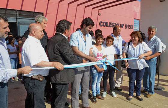 Se inauguró el nuevo edificio del colegio secundario 5153 de Alto La Sierra
